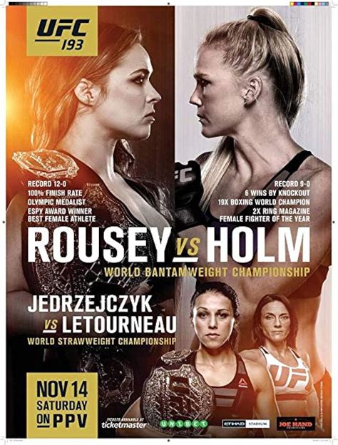 UFC 193: Rousey vs. Holm (TV Special 2015) .